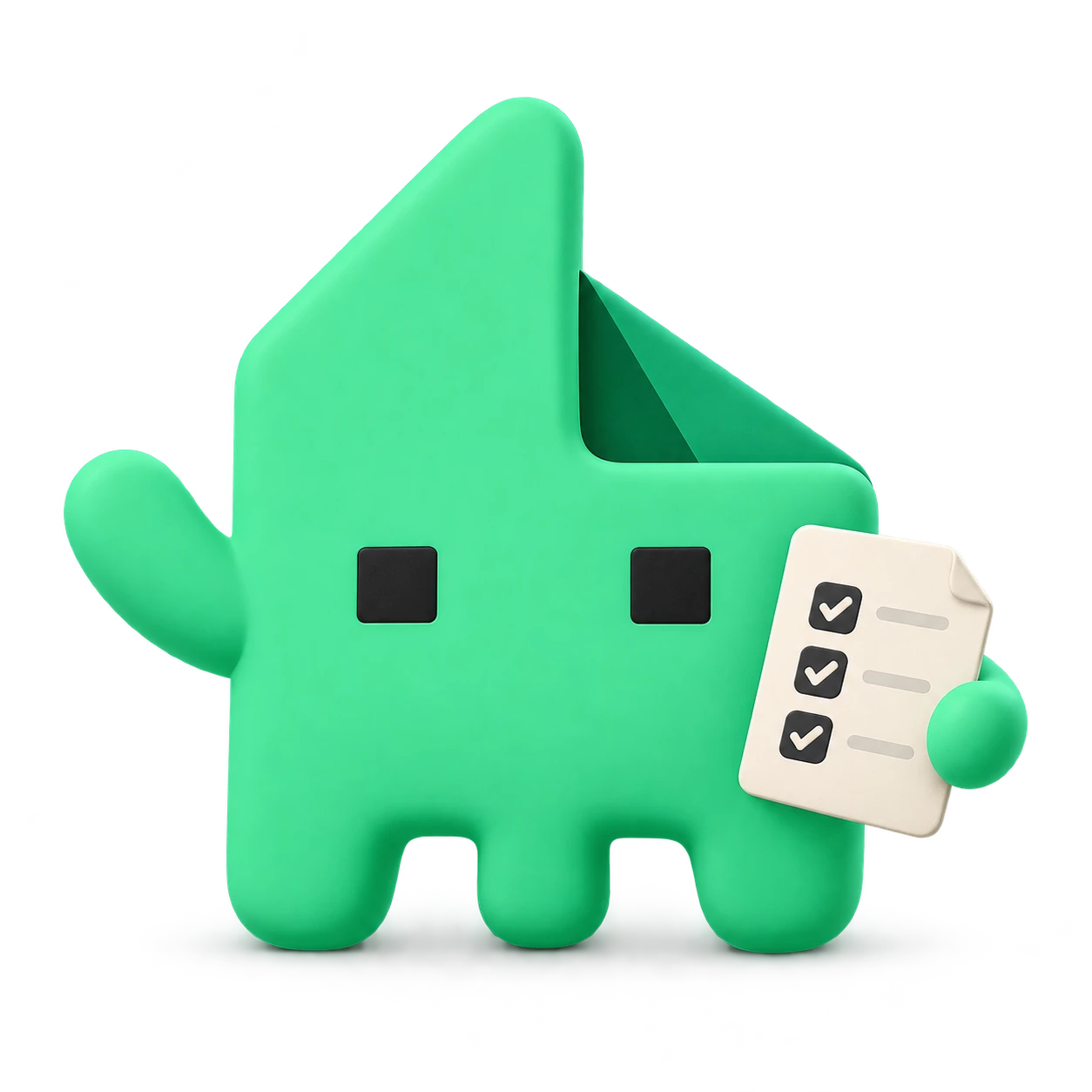 Little Guardian holding a completed checklist